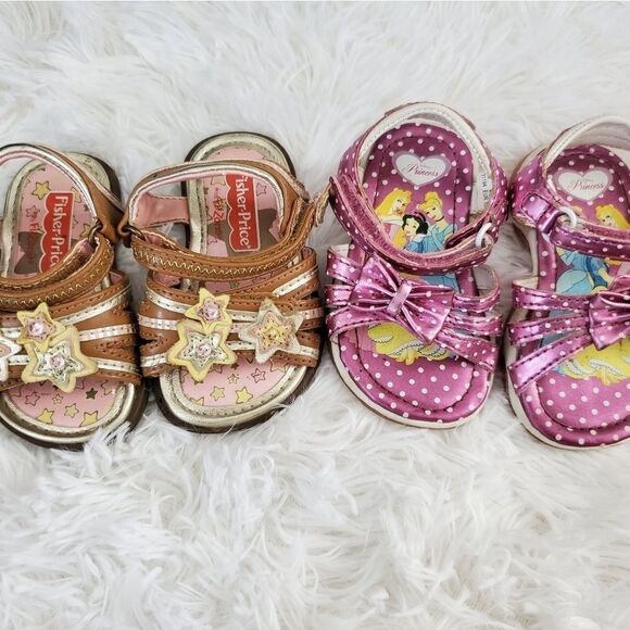 Set of 2 Baby Girl's Size 3 sandals - Picture 1 of 3